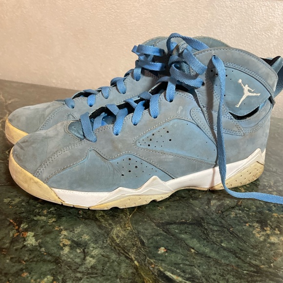 Nike Air Jordan 7 Retro Pantone Blue 7Y Women's Size 8.5 Sneakers - Picture 4 of 9